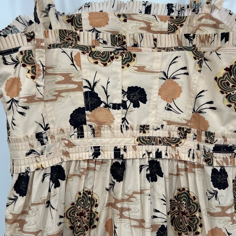 Ulla Johnson Lune Cotton Midi Dress Size 8 LIKE NEW DAISY FLORAL PRINT SPRING - Picture 8 of 9